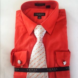 Men’s Dress Shirt , Tie and Cuff Links 16/16.5